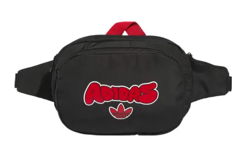 Adidas Originals Recycled Polyester Fanny Pack Regular Unisex Black Red