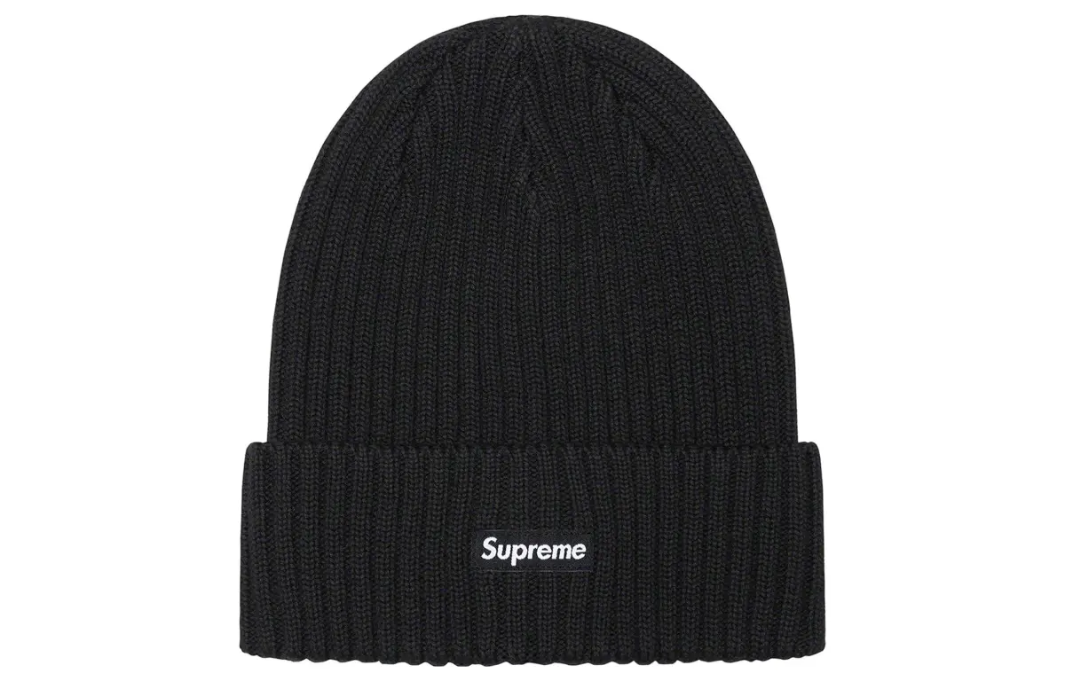 Supreme Overdyed ribbed-knit beanie