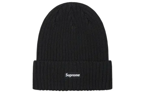 Supreme Overdyed ribbed-knit beanie