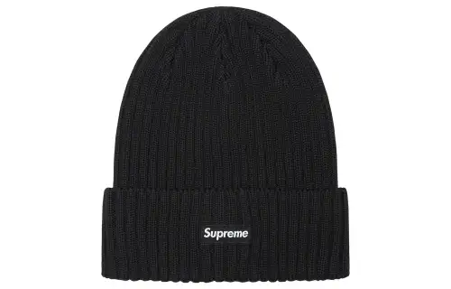 Supreme Overdyed ribbed-knit beanie
