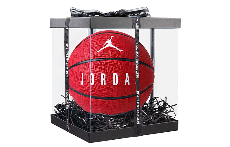 Jordan China Mainland Version Pu Basketball Slip Resistant Abrasion Resistant Red Size 7 Training Unisex