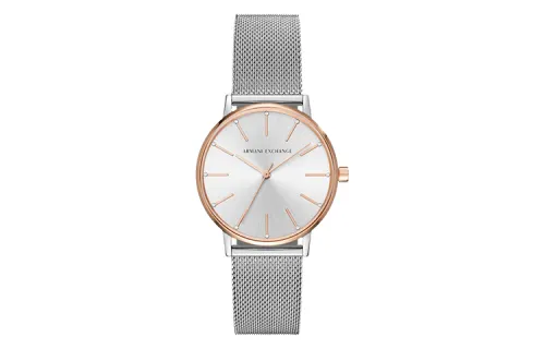ARMANI EXCHANGEAE Wrist Watches Quartz Movement Stainless Steel Strap Silver Dial Women's