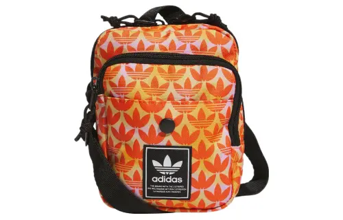 Adidas Originals Recycled Polyester Shoulder Bag, Crossbody Bag Unisex Orange
