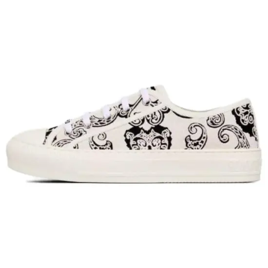 Walk'n'DIOR Skateboard Shoes Women's Low-Top Black White