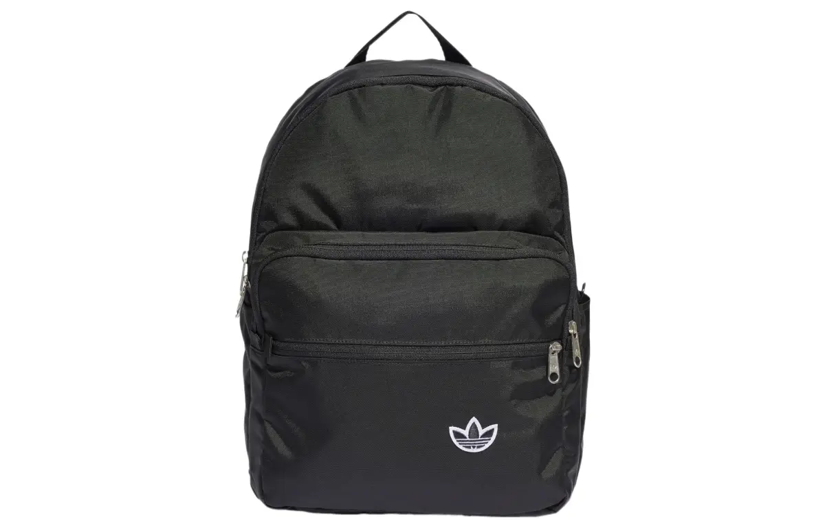 Adidas Originals Trefoil Recycled Nylon Plain Weave Backpack Regular Unisex Black