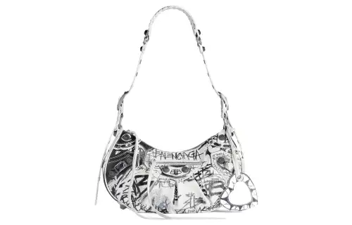 Balenciaga Le Cagole Fine Grained Sheepskin Portable Crossbody Bag, Shoulder Bag Small Women's