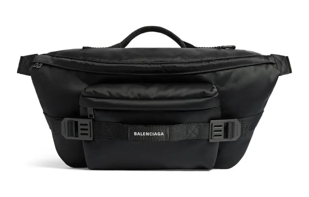 Balenciaga Army Polyamide Fanny Pack Large Men's Black