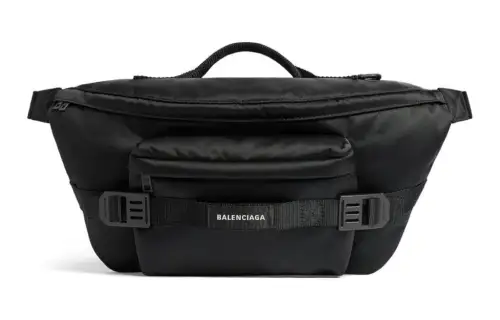 Balenciaga Army Polyamide Fanny Pack Large Men's Black