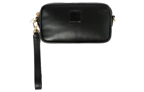 MIU MIU Leather Clutch Women's Black