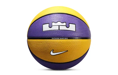 Nike Rubber basketball Nike James Lakers cement floor wear-resistant nylon yarn purple yellow No. 7 training men and women