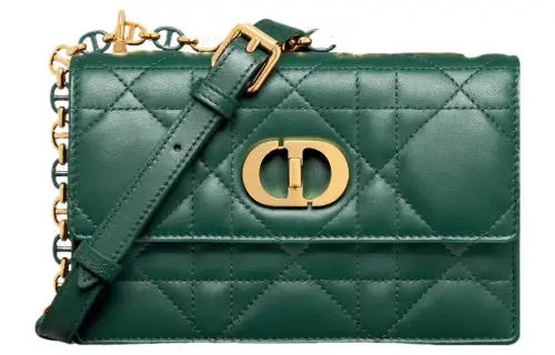 DIOR Miss Caro Sheepskin Crossbody Bag, Shoulder Bag Women's Pine Green