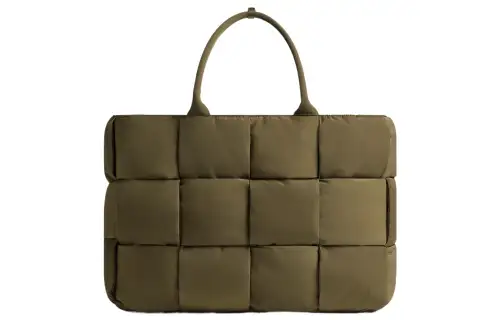 Bottega Veneta Arco Polyamide Tote Bag, Shopping Bag, Shoulder Bag, Crossbody Bag, Handbag Large Men's Moss Green