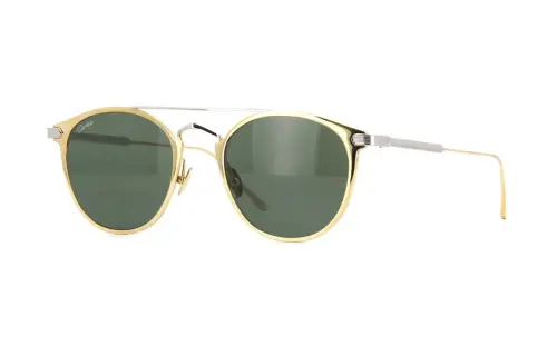 CARTIER Metal Aviator Sunglasses Unisex Gold/Silver