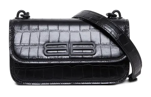Balenciaga Calfskin Crossbody Bag, Shoulder Bag Women's Black