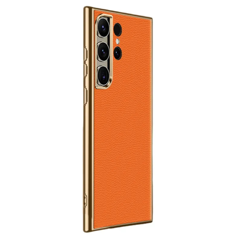 Baohuguang protective case, suitable for Samsung GalaxyS22+/s23ultra/Samsung GalaxyS23+ mobile phone case, solid color, luxury, high-looking, men's and women's skin texture