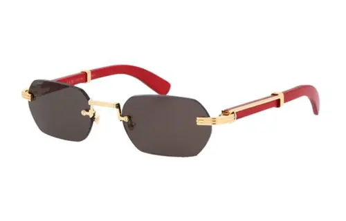 Cartier Rectangular Rimless Sunglasses