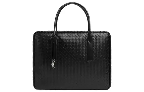 Bottega Veneta Intrecciato Calfskin Handbag Travel Bag Men's