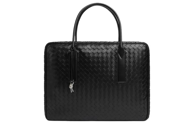 Bottega Veneta Intrecciato Calfskin Handbag Travel Bag Men's
