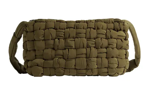 Bottega Veneta Polyamide Shoulder Bag, Crossbody Bag Men's Mud Brown