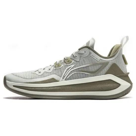 LINING Liren 3 V2 Basketball Shoes Unisex Low-Top Gray Green