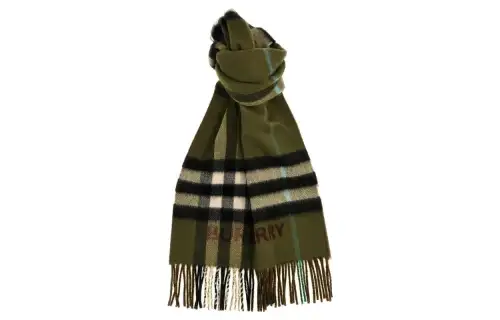 Burberry Knit Scarves Men's Green