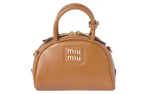 MIU MIU Leather Shoulder Bag, Crossbody Bag, Handbag Women's Brown