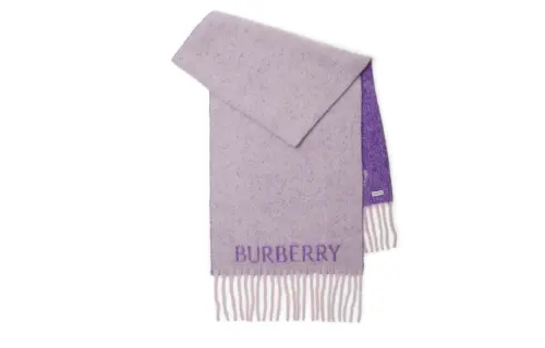Burberry Ekd Alpaca Wool Scarf