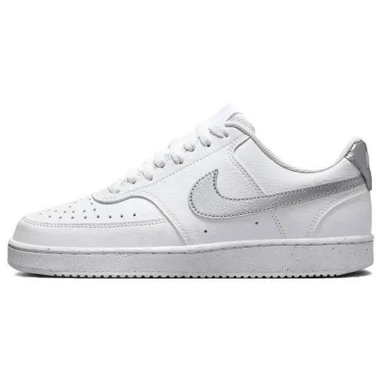 Nike Women's Court Vision Low Next Nature 'White Metallic Silver'