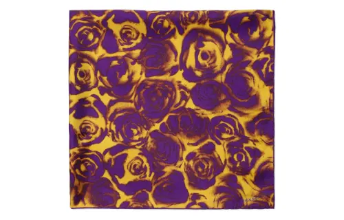 Burberry Rose-print Silk Scarf