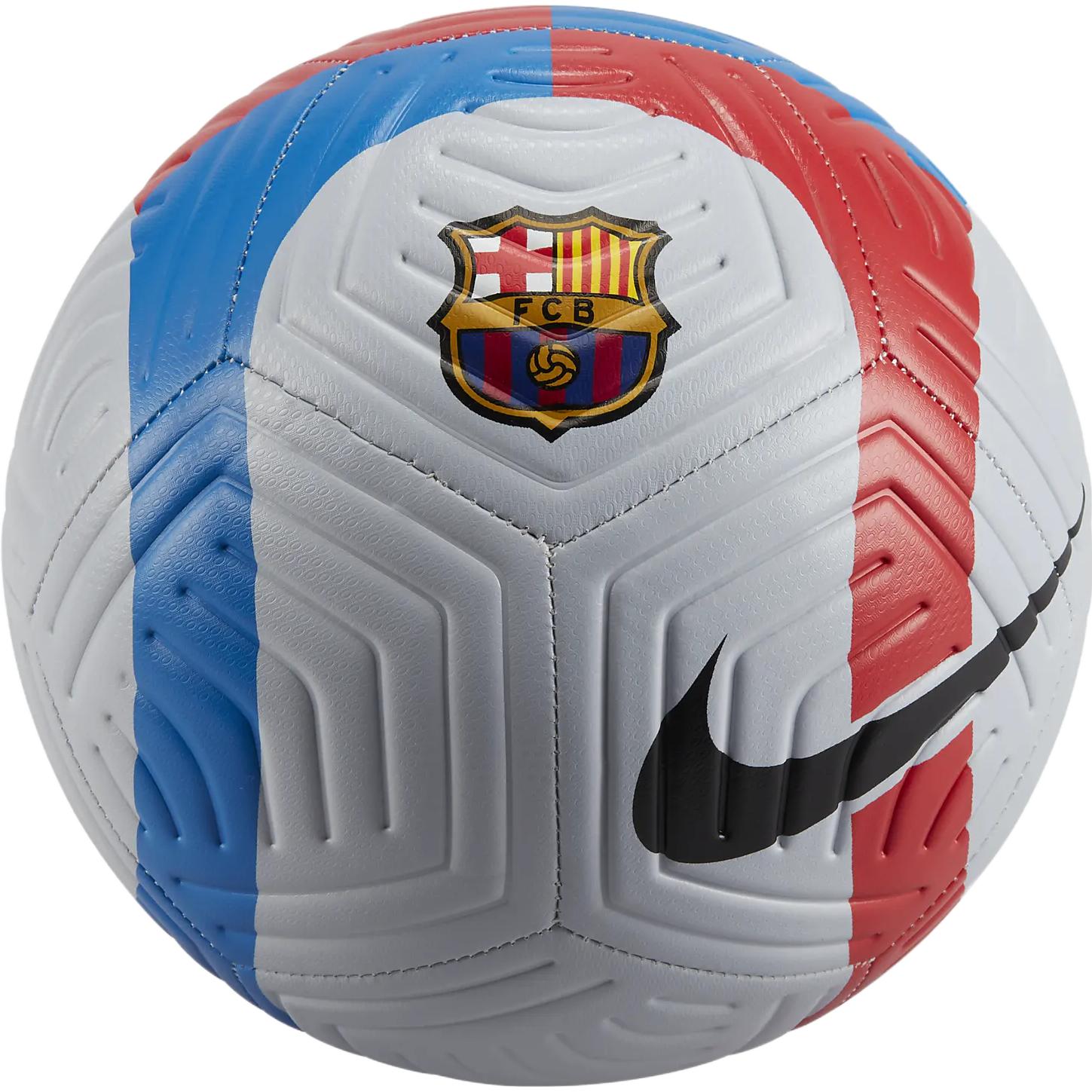 Nike Size 5 Soccer Ball Rubber Machine Stitched Soccer Ball Unisex Blue White Red