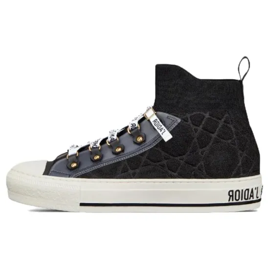 Walk'n'DIOR Skateboard Shoes Women's High-Top Black