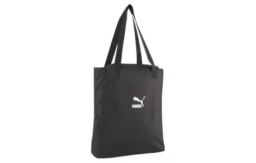 PUMA Fabric Tote Bag, Shopping Bag, Shoulder Bag, Handbag Regular Unisex Black