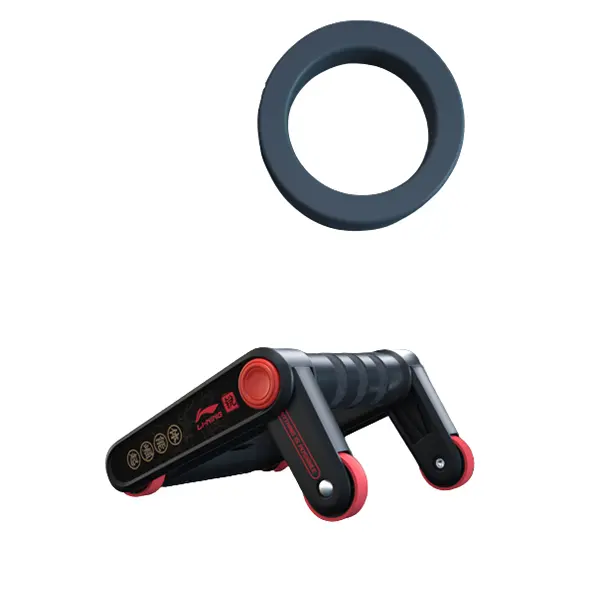 LiNing Abdominal Wheel Foldable Push-up Bracket Abdominal Muscle Exercise Arm Support Same Style for Men and Women