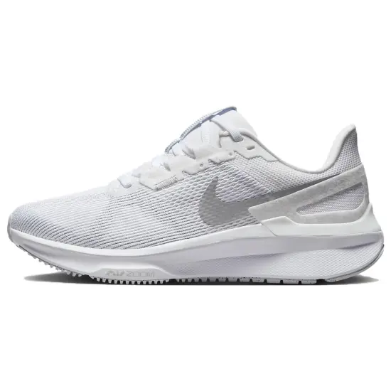 Nike Women's Air Zoom Structure 25 Wide 'White Metallic Silver'
