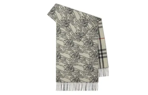 Vintage Check reversible scarf