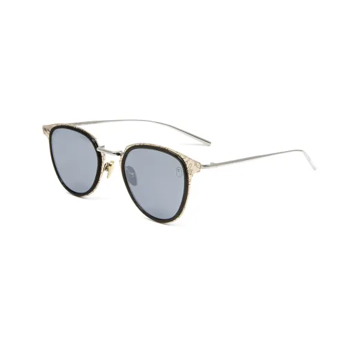 A BATHING APE Stainless Steel Oval Sunglasses Unisex