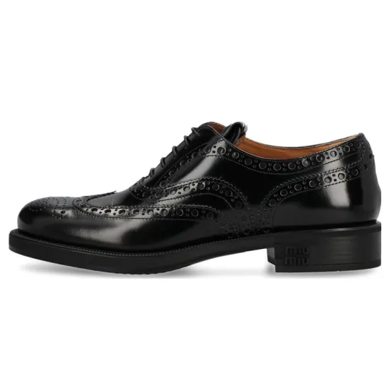 MIU MIU X Church's Leather Brogue Shoes