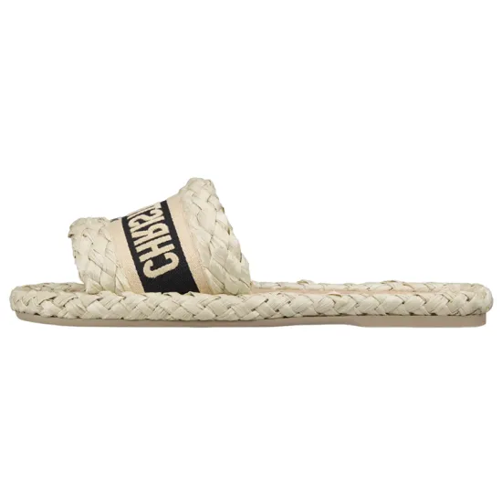 DIOR Christian Dway Slides Sandals Black Women's