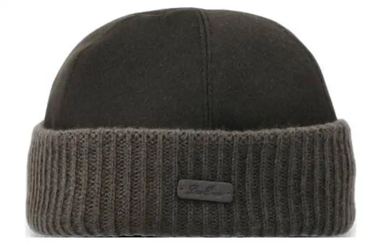 Loro Piana Logo Patch Knitted Beanie