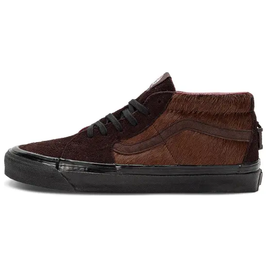 Randomevent X Vans SK8 Skateboarding Shoes Unisex Mid-top Brown