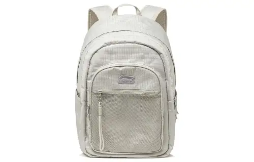 Li Ning Sports Life Collection Polyester Backpack Regular Unisex Dawn Gray