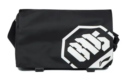 Li Ning Badfive Polyester Shoulder Bag, Crossbody Bag Unisex Black
