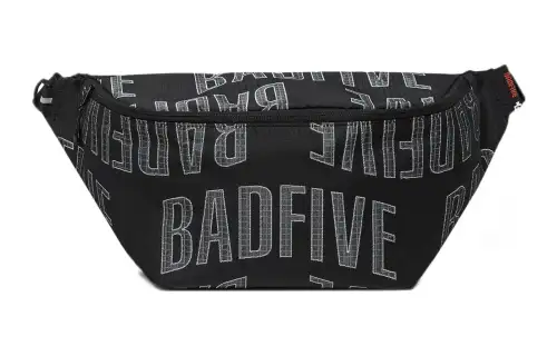 Li Ning Polyester One Shoulder Crossbody Sling Bag Regular Unisex Black Jacquard