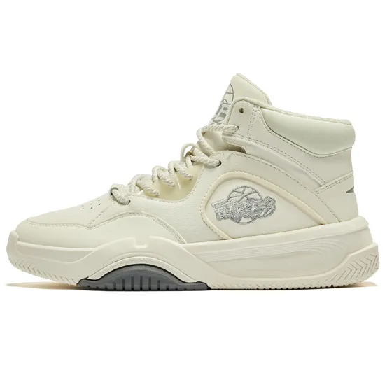Erke Skateboard Shoes Women's High-Top Ivory Recycling Gray