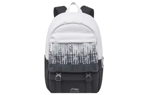 Li Ning Polyester Backpack Regular Unisex Black & Ivory Gradient