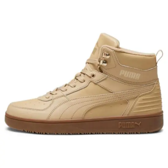 PUMA REBOUND Series Skateboarding Shoes Unisex High-top Yellow