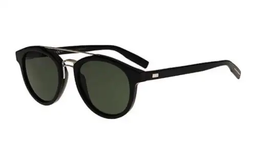 DIOR Acetate Irregular Shape Sunglasses Unisex Black