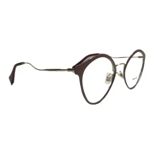 MIU MIU Metal Round Eyeglass Frames Women's Black
