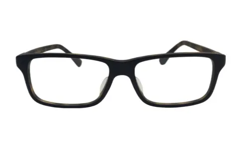 PRADA Not Easily Deformed Acetate Rectangular Eyeglass Frames Unisex Black