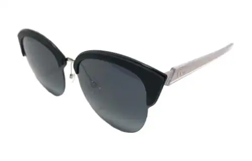 DIOR Metal Browline Sunglasses Unisex Black